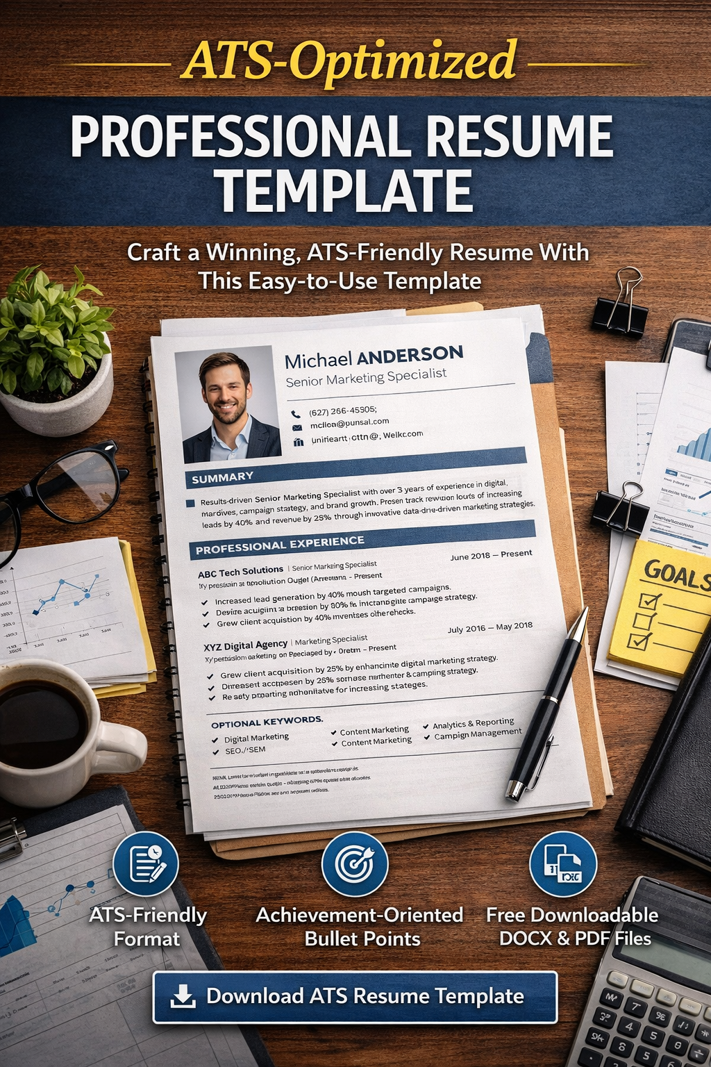 Professional CV & Cover Letter Template Pack (ATS-Optimized) (Duplicated) (Duplicated)